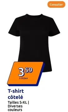 Offre: T-shirt côtelé