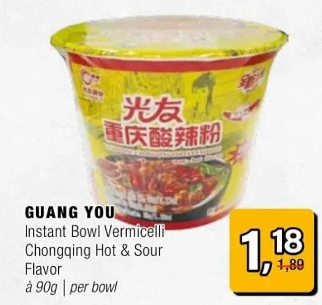 Aanbieding: Instant Bowl Vermicelli Chongqing Hot & Sour Flavor