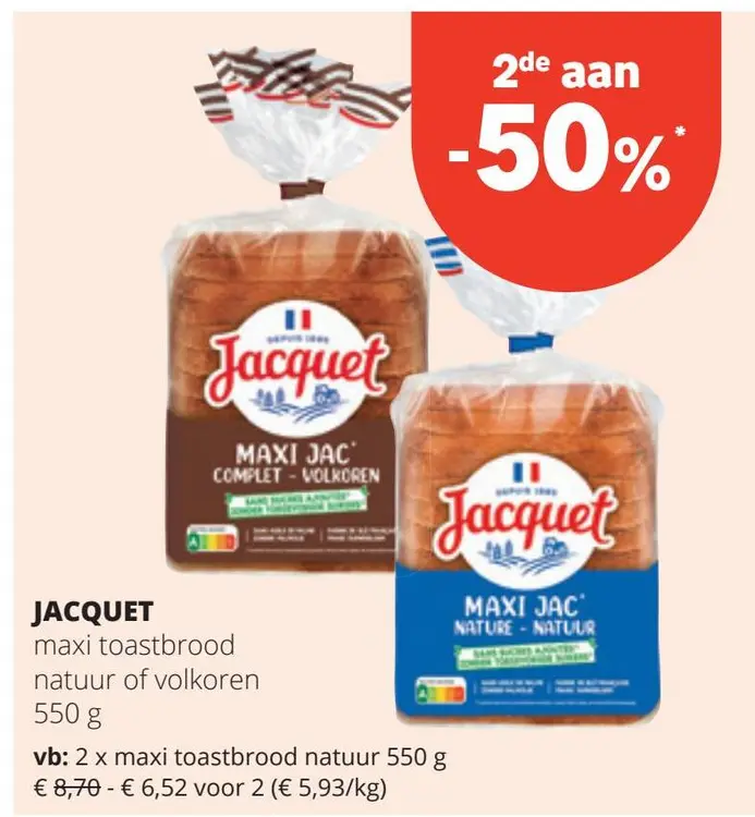 Aanbieding: maxi toastbrood
