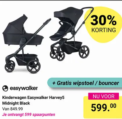 Aanbieding: Kinderwagen Easywalker Harvey5 Midnight Black
