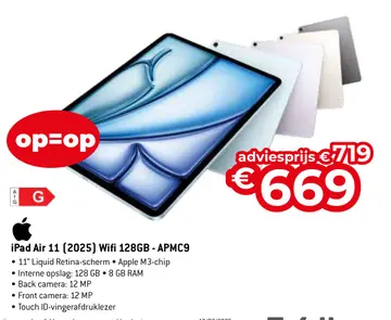 Aanbieding: iPad Air 11 (2025) Wifi 128GB - APMC9