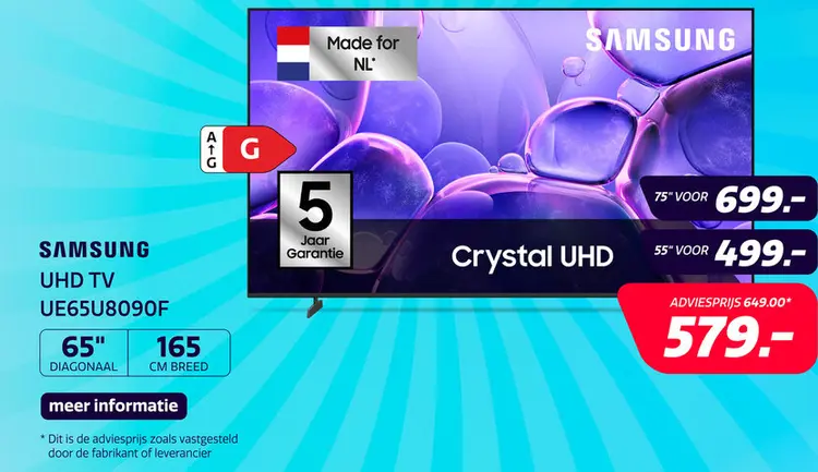 Aanbieding: Samsung 65" UHD U8090F (2025)
