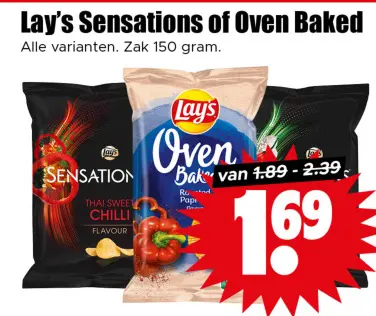 Aanbieding: Lay's Sensations of Oven Baked