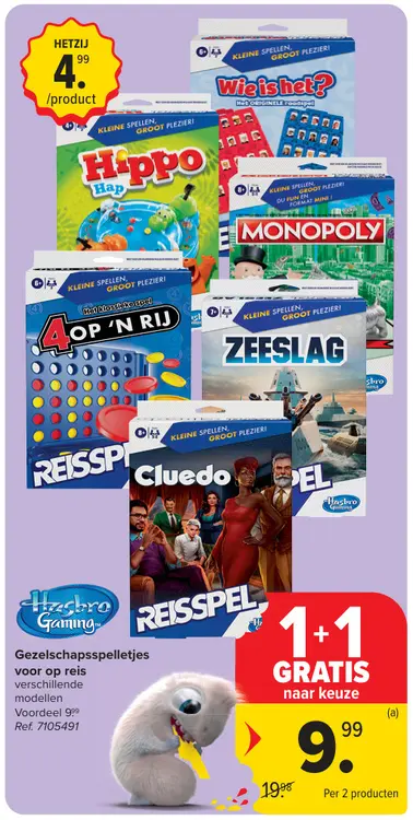 Promotie: Gezelschapsspelletjes voor op reis