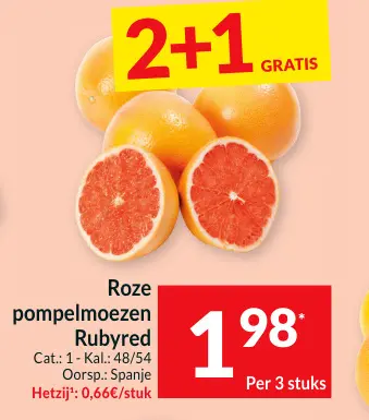 Promotie: Roze pompelmoezen Rubyred