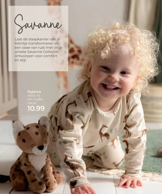 Aanbieding: Giraffe print pyjama