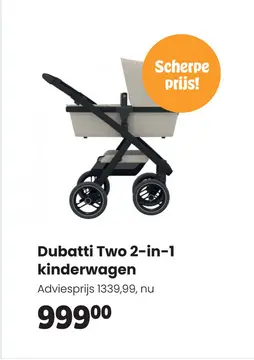 Aanbieding: Dubatti Two Kinderwagen 2-in-1 Mix & Match