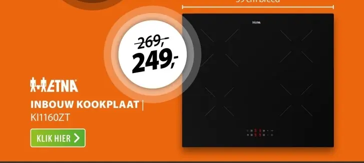 Aanbieding: Inbouw kookplaat