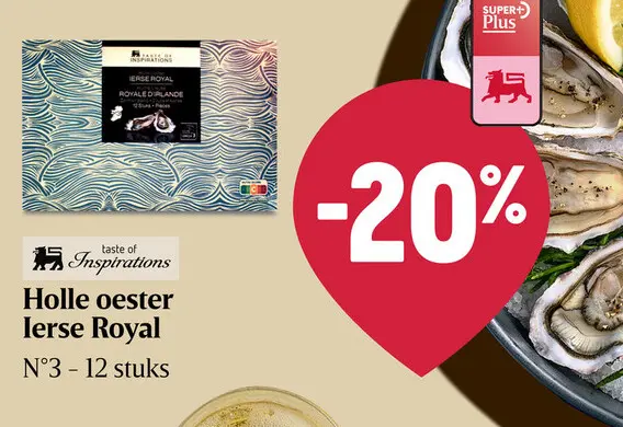 Promotie: Holle oester Ierse Royal