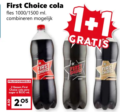 Aanbieding: First Choice cola