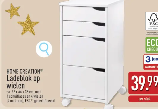 Promotie: Ladeblok op wielen