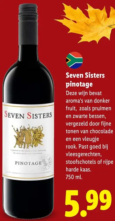 Aanbieding: Seven Sisters Pinotage
