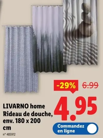 Offre: Rideau de douche