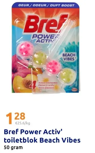 Promotie: Bref Power Activ' toiletblok Beach Vibes
