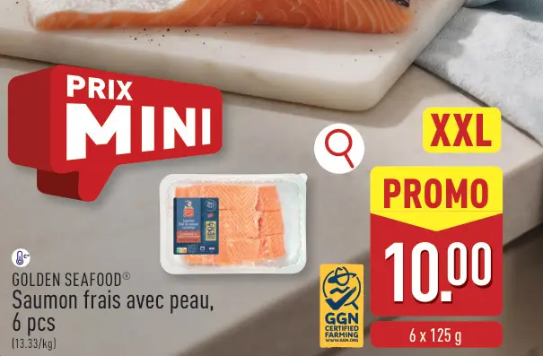 Offre: Saumon frais avec peau
