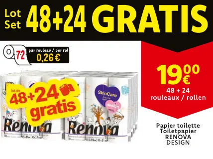 Offre: Papier toilette / Toiletpapier