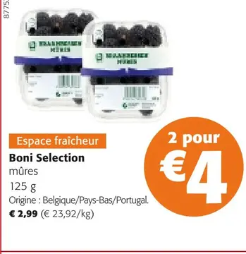 Offre: Boni Selection mûres