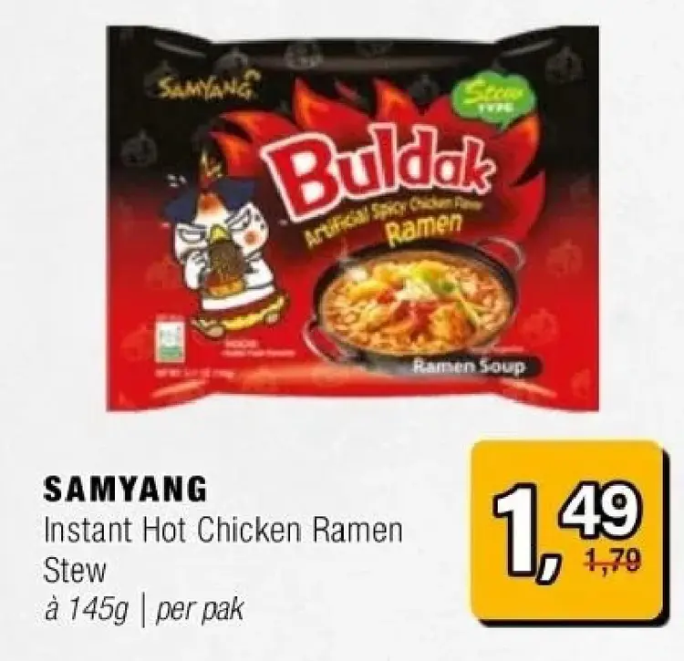 Aanbieding: Instant Hot Chicken Ramen Stew