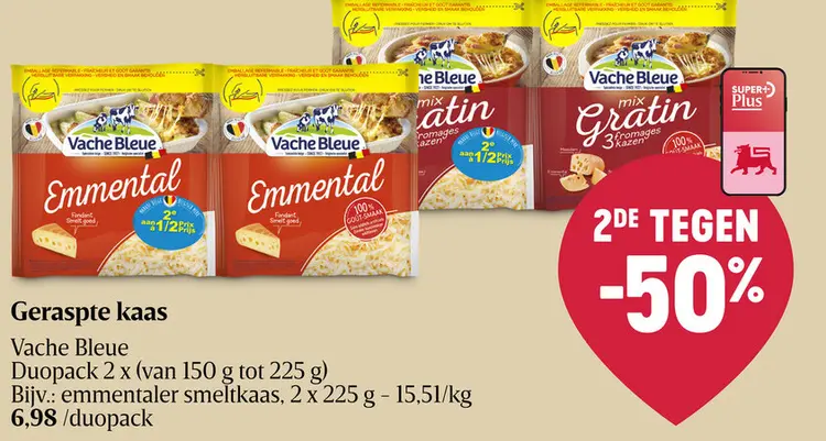 Promotie: Geraspte kaas