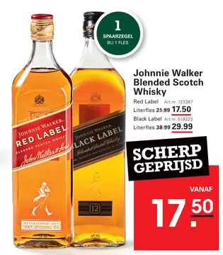 Aanbieding: Johnnie Walker Blended Scotch Whisky