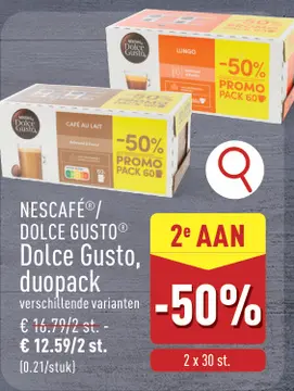 Aanbieding: NESCAFÉ®/ DOLCE GUSTO® Dolce Gusto, duopack
