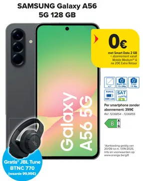 Aanbieding: SAMSUNG Galaxy A56 5G 128 GB