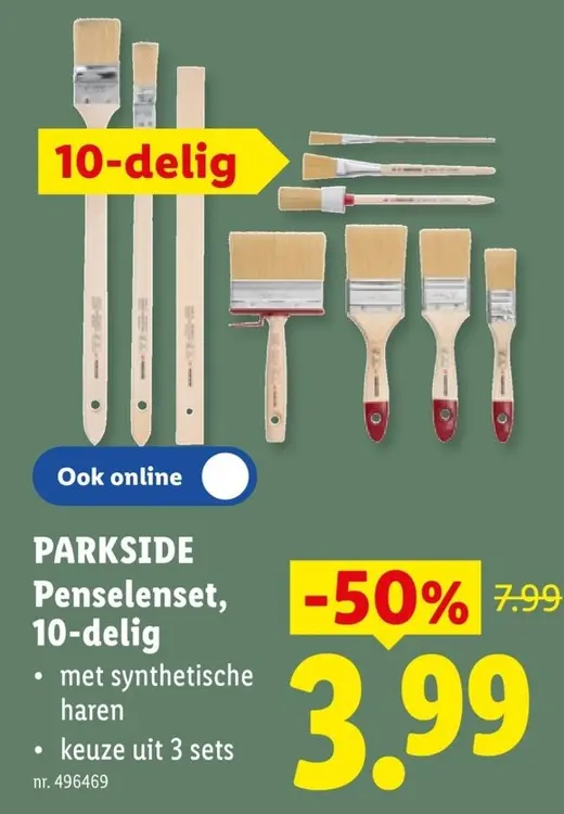 Promotie: Penselenset