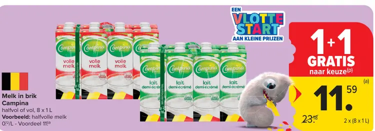 Promotie: Melk in brik