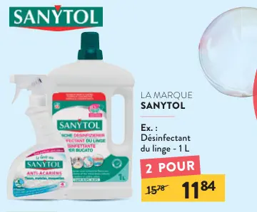 Offre: Désinfectant du linge