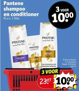 Aanbieding: Pantene shampoo en conditioner