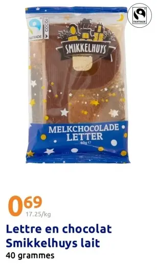 Offre: Lettre en chocolat