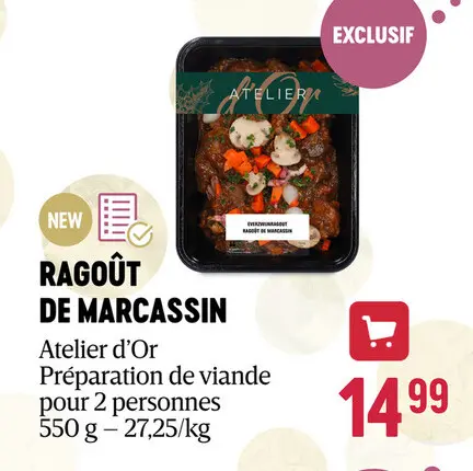 Offre: Ragoût de marcassin