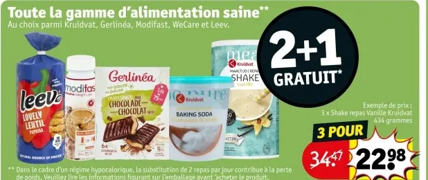 Offre: Shake repas Vanille