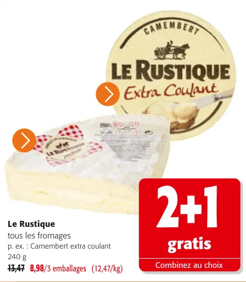 Offre: Le Rustique tous les fromages