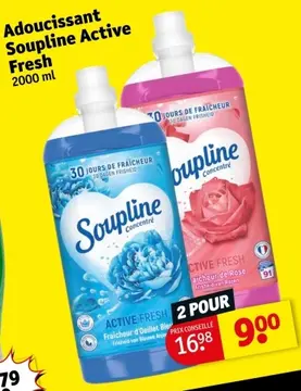 Offre: Adoucissant Soupline Active Fresh