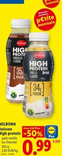 Offre: Boisson High protein