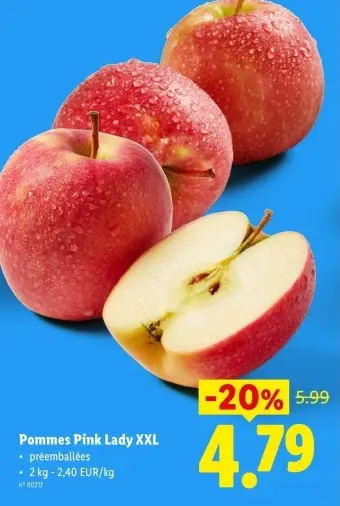 Offre: Pommes Pink Lady XXL