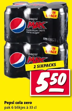 Aanbieding: Pepsi cola zero