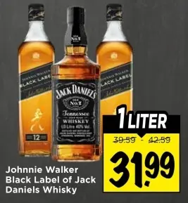 Johnnie Walker Black Label of Jack Daniels Whisky