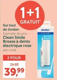 Offre: Clean Smile Brosse à dents électrique rose