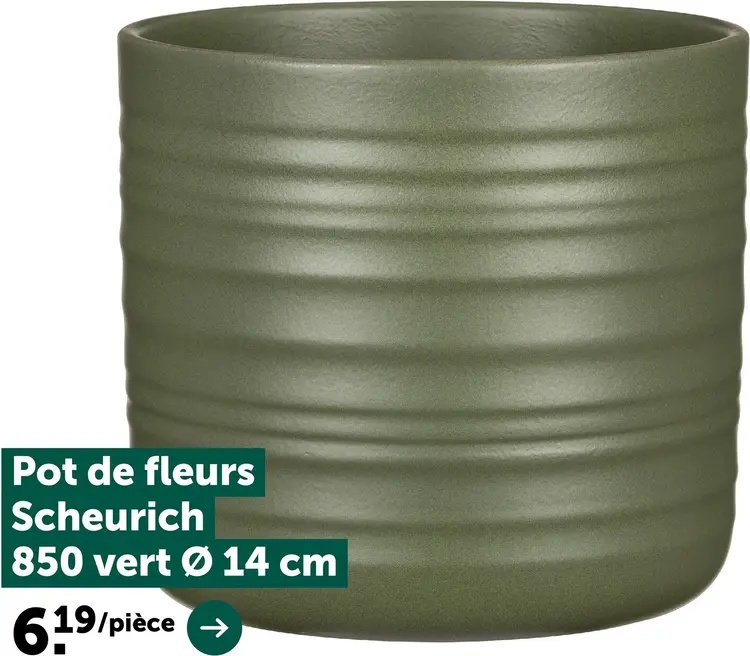 Offre: Scheurich Pot de fleurs 850 vert