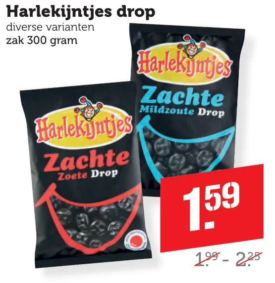 Aanbieding: Harlekijntjes drop