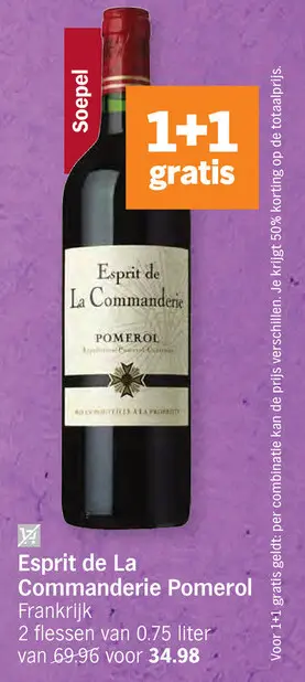 Promotie: Esprit de La Commanderie Pomerol