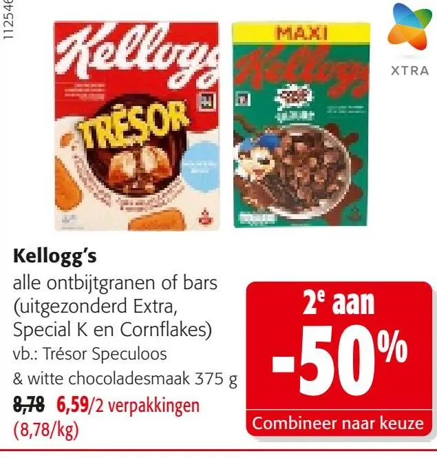 Promotie: Kellogg's alle ontbijtgranen of bars