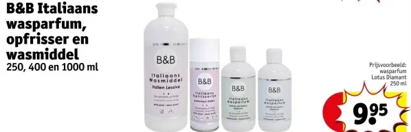 Aanbieding: Italiaans wasparfum, opfrisser en wasmiddel