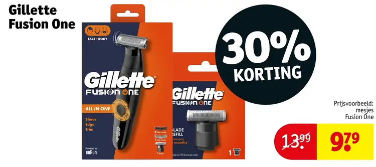 Aanbieding: Gillette Fusion One