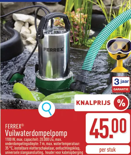 Promotie: Vuilwaterdompelpomp