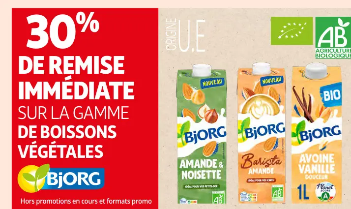 Offre: Boissons Végétales