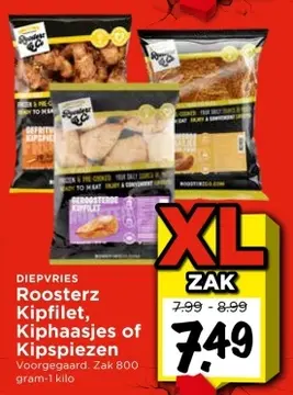 Aanbieding: Roosterz Kipfilet, Kiphaasjes of Kipspiezen