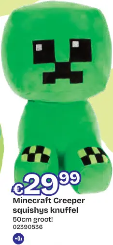 Promotie: Minecraft Creeper squishys knuffel